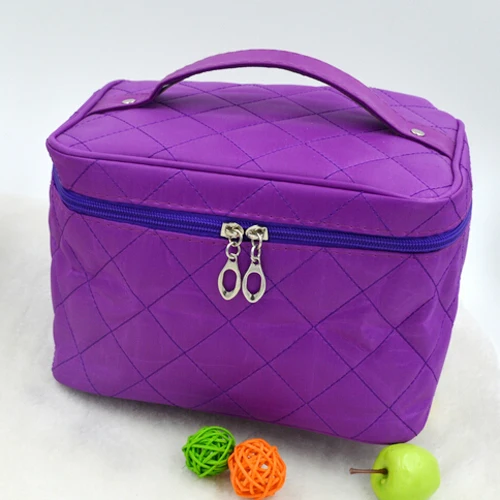 

TFTP New Zipper Cosmetic Storage Make up Bag Handle Train Case Purse