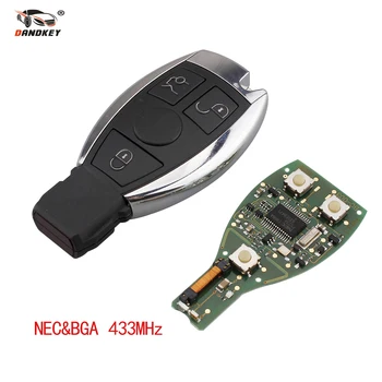 

Dandkey 3 Buttons Smart Infrared Key For Mercedes Benz Supports NEC and BGA type Car Remote Controller Year 2000 - Fob 433MHz