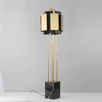 

Nordic floor lamp modern living room stainless steel gold decorative floor lamp luxury hotel lamp