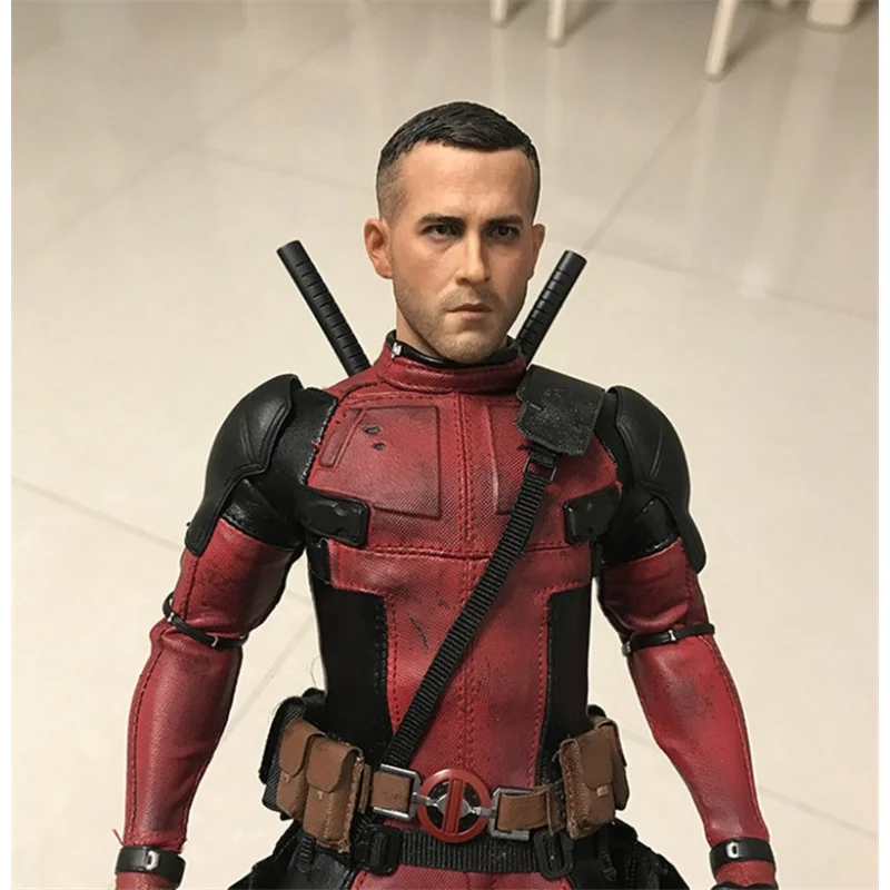 

Estartek 1/6 Ryan Reynolds Deadpool Head Sculpt Normal Face Version for 12inch Phicen Tbleague Jiaoudoll Action Figure DIY