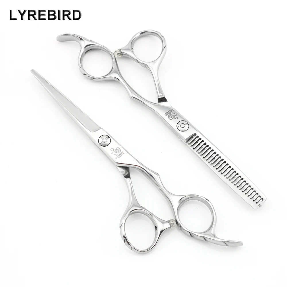

Lyrebird HIGH CLASS Professional hair scissors 5.5 INCH 6 INCH 6.5 INCH Barber scissors Anti-slip handle Simple packing NEW