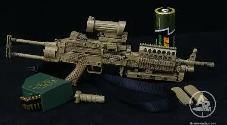 1:6 масштаб пулемет модель 1:6 модель ружья 12-дюймовый солдатский оружейный пулемет MK48 46 249 Weanpon Toys F 12 ''фигурка - Цвет: MK46 sand color