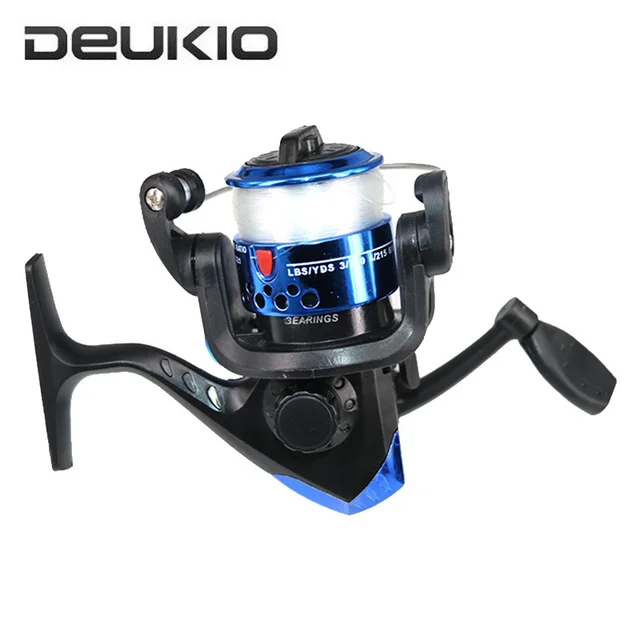 US $4.99 Mini Portable Ice Fishing Reel 5.2:1 Gear Ratio 3BB Plastic Winter Ice Spinning Reel Left Right Han
