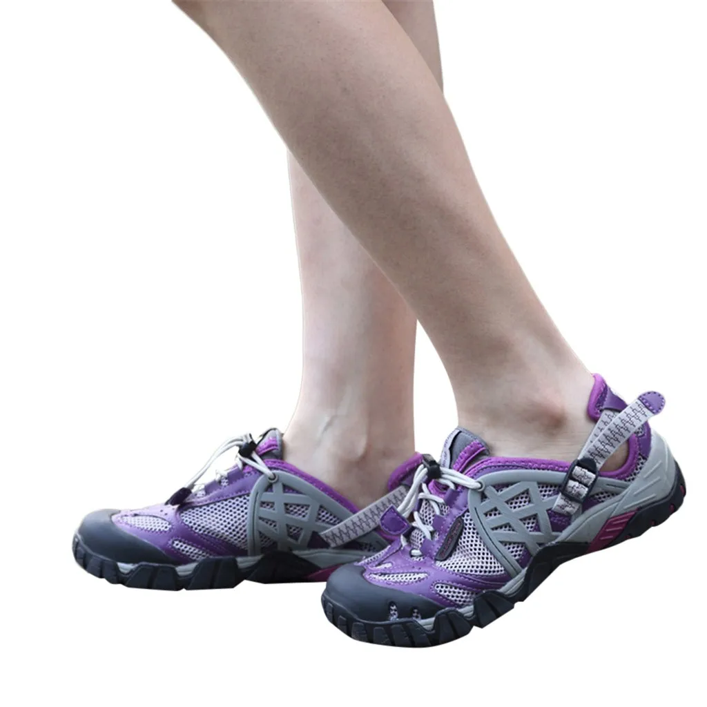 

CHAMSGEND Summer Outdoor wading and quick-drying shoes casual sports breathable upstream women's shoes fashion outdoor sandals