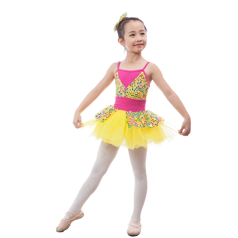 yellow ballet tutu dress