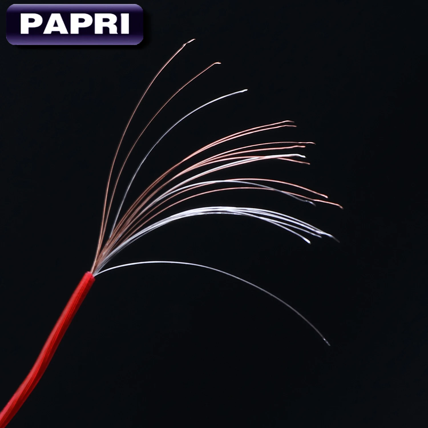 PAPRI AUX Headphone Cable PVC 6N OCC Silver Plated DIY Audio Cable HiFi Upgraded Wires Male To Male For Amplifier