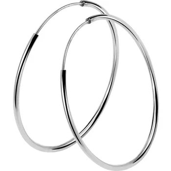 

Authentic 925 Sterling Silver Simple Small Medium Large Size Circle Round Hoop Earring for Women Fashion Jewelry