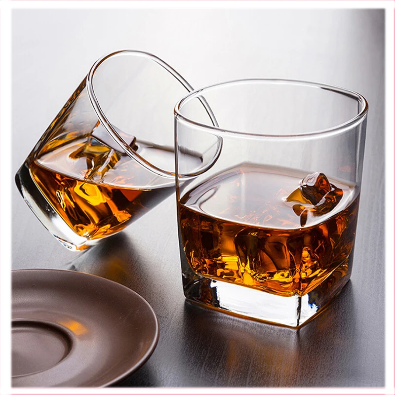 6-Piece Set of 170ml Thick Bottom Clear Glass Whiskey Glasses for Beer, Tea, Wine - Perfect for Drinking in Bars, Clubs, and at Home image 2