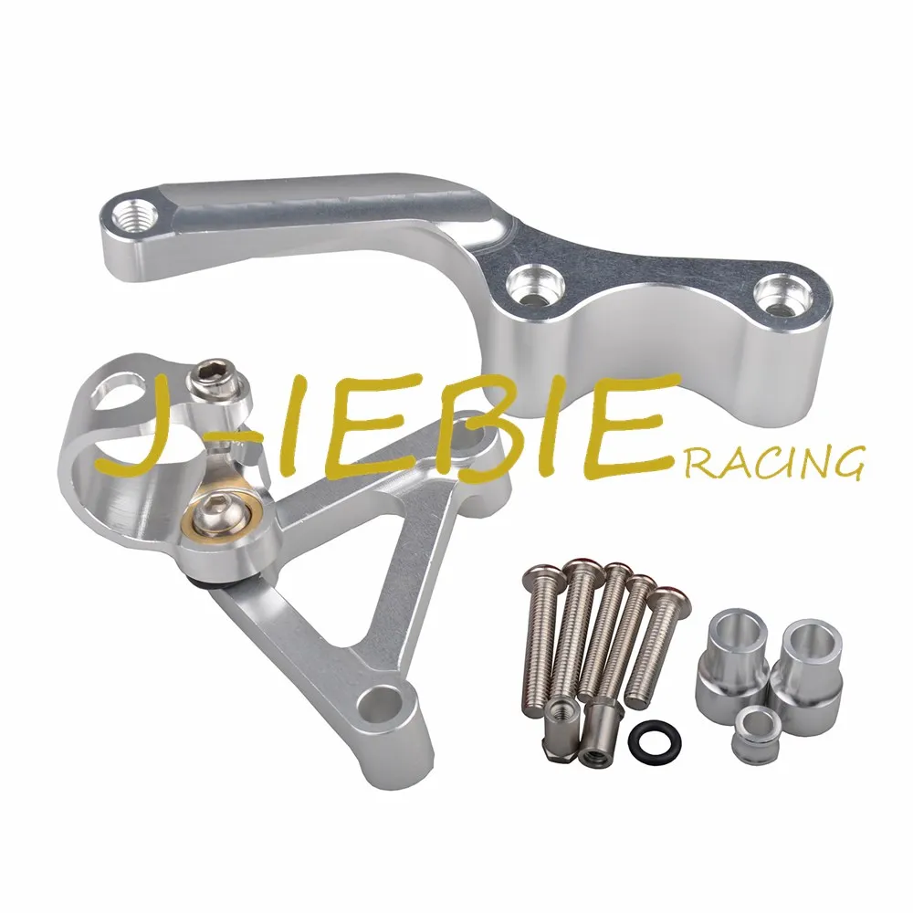 

CNC Steering Damper Stabilizer Bracket Mounting For Ducati 696 796 795 silver