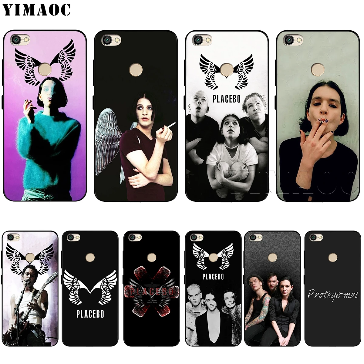 

YIMAOC Placebo Brian Molko Silicone Case for Xiaomi Redmi Note 4 4x 4a 5 5a 6 8 Pro Prime Plus