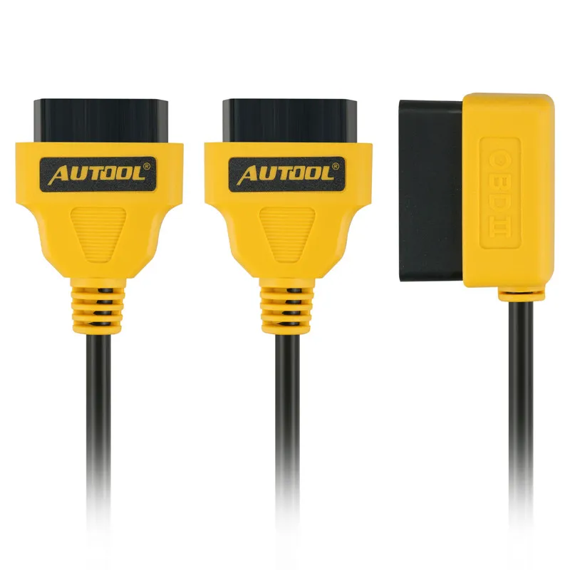 AUTOOL OBD2 Y Splitter 2 в 1 Удлинительный кабель 16pin OBDII штекер к гнезду соединитель расширителя