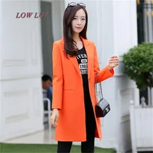 Весна Осень горячая распродажа Женские блейзеры и куртки повседневные длинные женские костюмы с широкой талией однотонные женские куртки размер s-xxxl