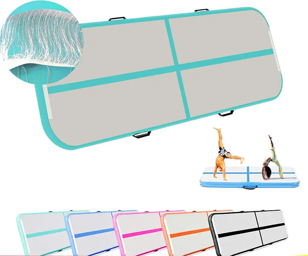 

Inflatable Bouncer Gymnastics Airtrack Air Track Floor 5m Trampoline Electric Air Pump For Home Use/training/cheerleading/beach