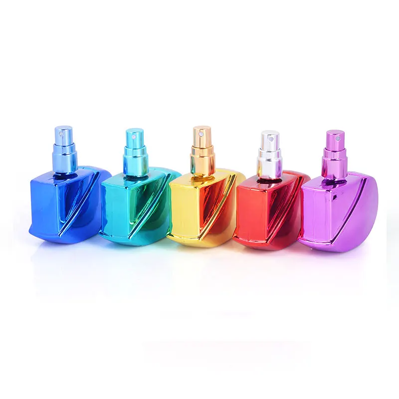 

25ml Portable Mini Aluminum Refillable Perfume Bottle With Spray Empty Cosmetic Containers With Atomizer For Traveler New