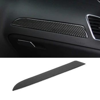 

1PCS For Audi A4 B8 2008-2015 Carbon Fiber Dashboard Middle Console Stripe Cover Trim Car Styling