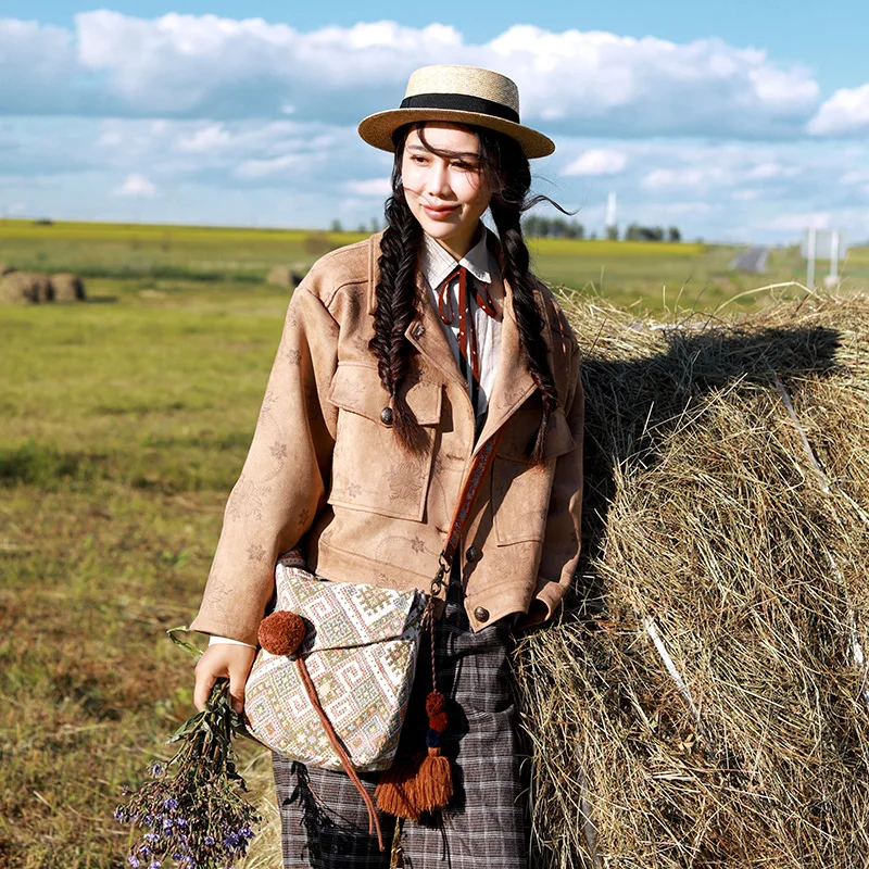 

2017 autum winter women long-sleeve thermal deerskin fleece outerwear female short design suede fabric loose top