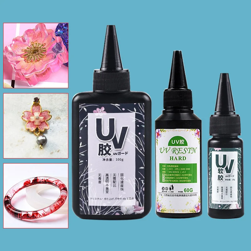 

UV Resin Glue Ultraviolet Curing Solar Cure Sunlight Activated Hard DIY Quick Drying For Jewelry HSJ88