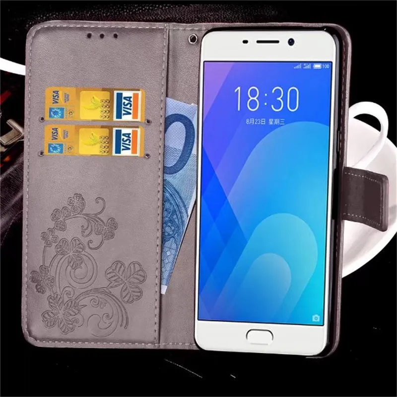 

Wallet Flip Cover Leather Case For Meizu M6 Note