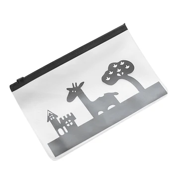

FangNymph 1PCS Cartoon Animals File Bag Document Bag Waterproof File Presentation Folder For School Office Stationery Gift