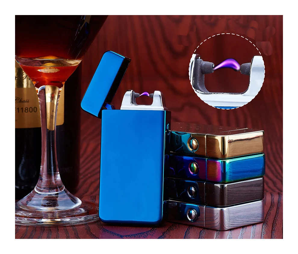 2017Cigarette lighter Smoking Accessories Electric Arc Windproof