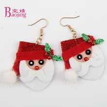Фотография New Arrival Cute Christmas Earrings Santa Claus Earring Holiday Gifts For Womens Ladys Earrings Costume jewelery