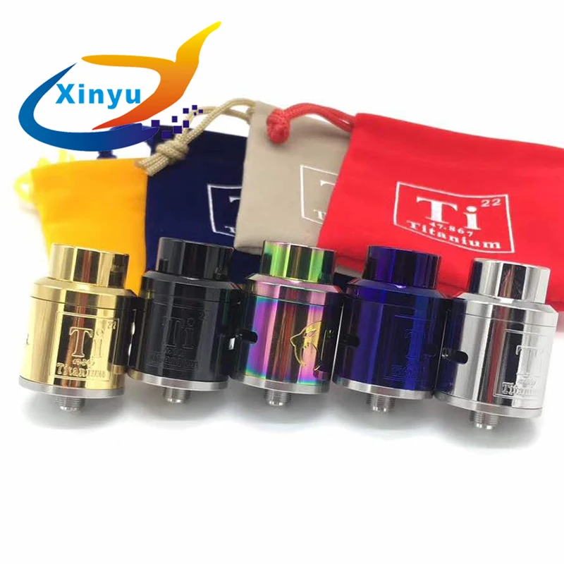 

HOT 1: 1 Titanium Goon V1.5 RDA 24mm Electronic Cigarette Atomizer Tank Rebuildable Dripping Atomizer Adjustable Goon 528 25 RDA