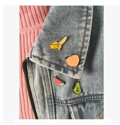 Брошь в виде банана персика авокадо фруктов арбуза|badge kawaii|badge badgesbadge brooch |