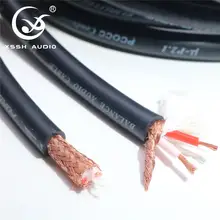 Haut de gamme HIFI XSSH Audio 8mm cuivre pur OFC µ-p2.1 PCOCC Balance de conducteur câble Audio câble fil cordon câbles de ligne