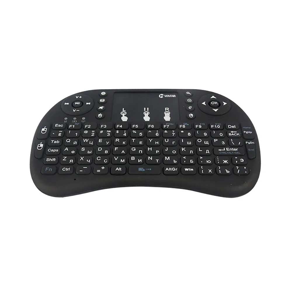 Russian English Spanish Hebrew French mini 2.4GHz Wireless Keyboard i8 Touchpad Backlight i8 keyboard For Android TV BOX PS3 PC