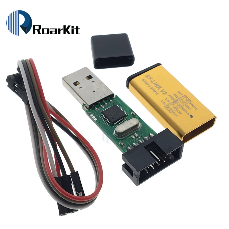 ST Link V2 st link mini STM8 STM32 STLINK симулятор загрузки Программирование с крышкой|st-link v2| |