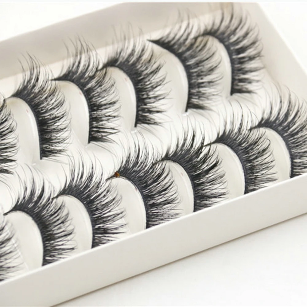 High Quality 10 pairs natural false eyelashes fake lashes long makeup 3d mink lashes eyelash extension mink eyelashes for beauty