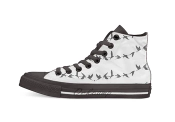 

Flying Swallow Design breathable Casual High Top lace-up Canvas shoes sneakers
