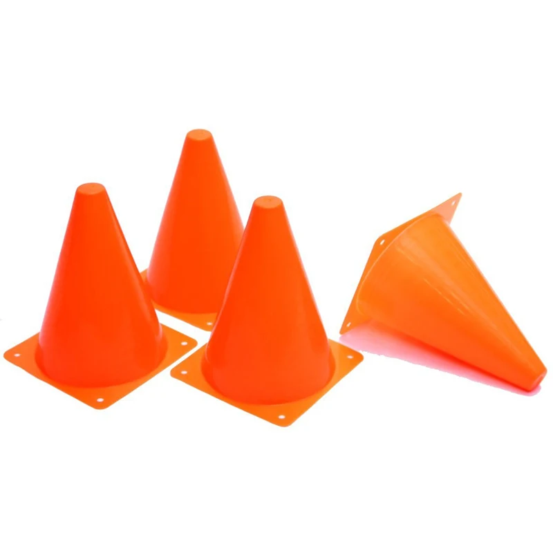 12 шт. 18 см яркие игрушки трафика оранжевый конусы маркер курс футбол езда Excercise поставки BHD2