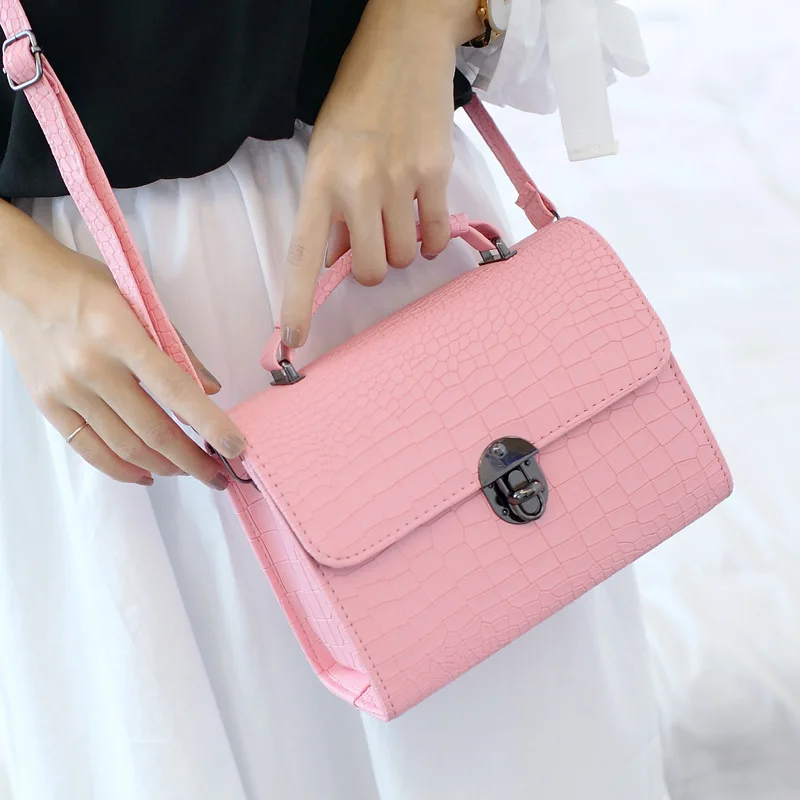 

2017 New Trend Women Bags European And American Style Fashion Wild Crocodile Pattern Handbag Shoulder Messenger Packages