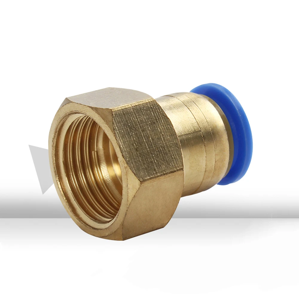 PCF 1/8 &quot1/4" 3/8 &quot1/2" BSPT гнездо x 4/6/8/10/12 мм OD трубка пневматический
