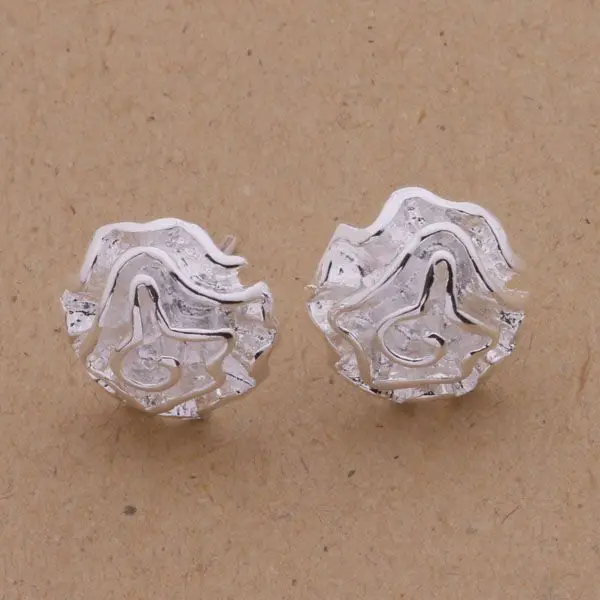 

AE141 Hot 925 sterling silver earrings , 925 silver fashion jewelry , rose /bzsakqza akeajbla