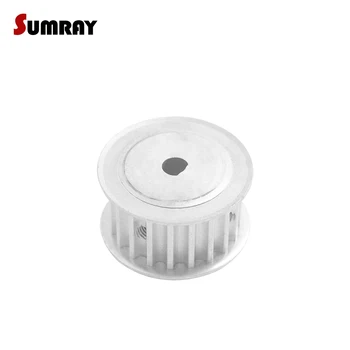 

SUMRAY 5M D type Timing Pulley 15T Aluminium Motor Pulley 5*4.5mm/6*5mm bore 16mm width D type CNC Belt Pulley