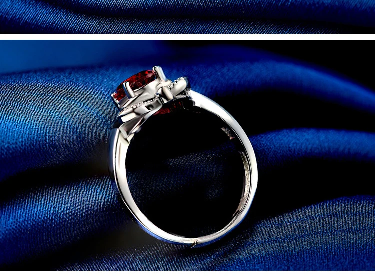UUNICO Apple Форма серебряное кольцо 925 bague femme argent anillos плата para mujer для женщин Свадебные украшения юбилей подарок