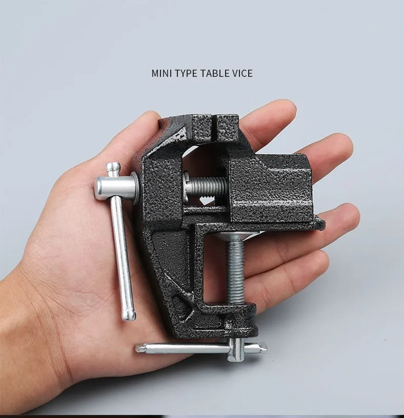 

New CarbonSteel Machine Bench Screw Vise Mini Table Vice Bench Clamp Screw Vise for DIY Craft Mould Fixed Repair Tool