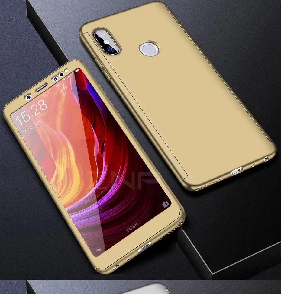ZNP 360 Protection Case For Xiaomi Redmi 4X 5 Plus 6A 6 Pro S2 Full Cover For Redmi Note 6 5 Pro Redmi Note 5A Case With Glass -