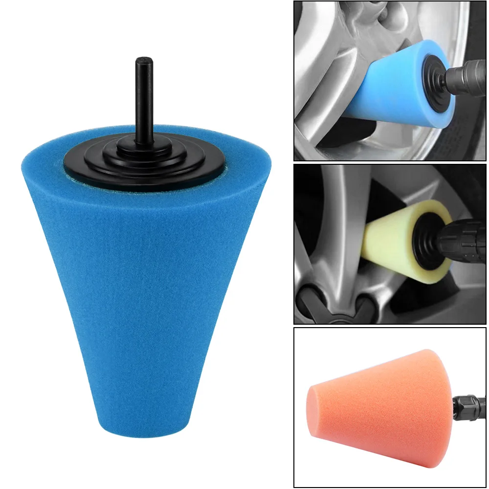 Burnishing Foam Sponges Polishing Pads Cone Shaped Buffing Pads for Car