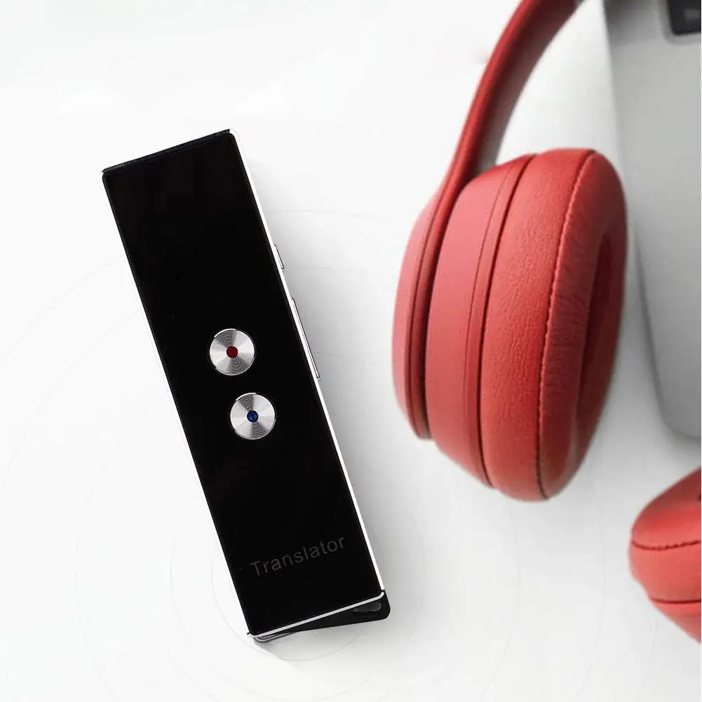 Смарт переводчик 2 цвета 41 язык Bluetooth в режиме реального времени для путешествий