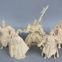 ПВХ фигурка модель серия три царства Zhuge Liang Zhou Yu Cao, Guan Yu Lu Bu украшения-игрушки 5 шт./компл