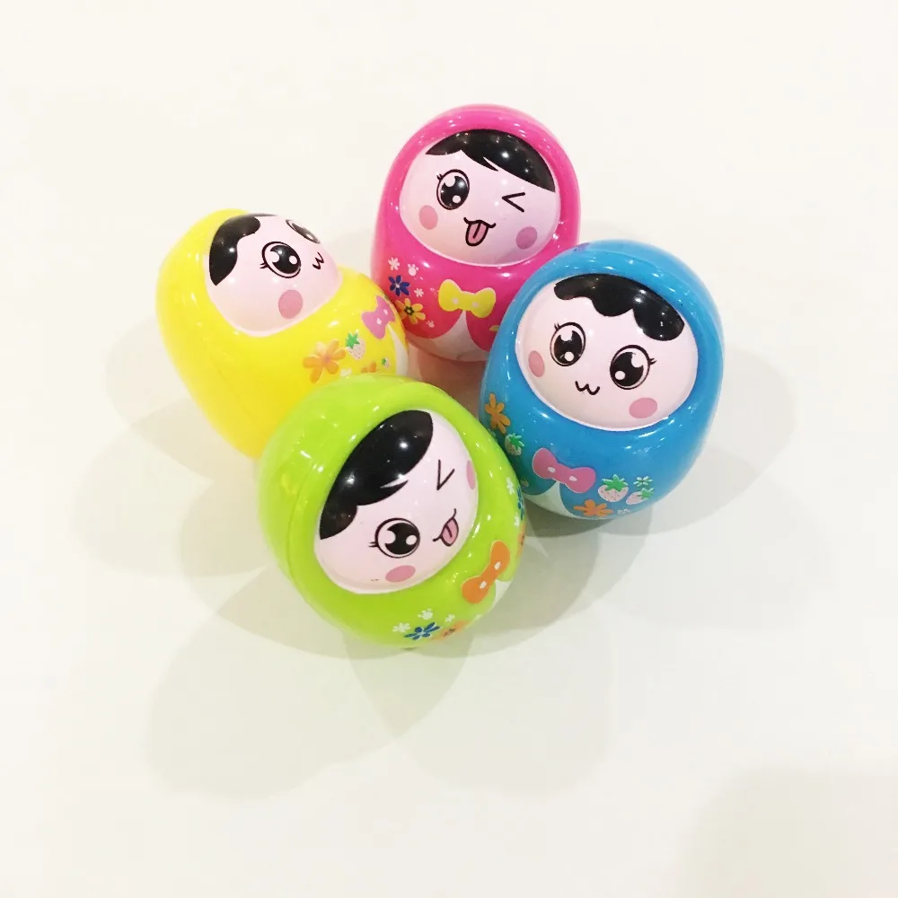 Baby Toys Baby Rattles Toys Mini Lovely Tumbler Russian Doll 4pcs Newborn Lovely Doll Toys For Children Gift Learning Education