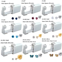 24pcs Disposable No Pain Safe Sterile Ear Stud Piercing Unit Kit For Children Nose Piercing Gun piercing Jewelry 2