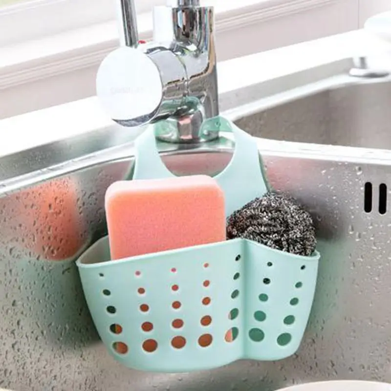 

Hanging Basket Bathroom Accessory Kitchen Organizer Adjustable Snap Sink Sponge Storage Rack Hanging Storage Holder