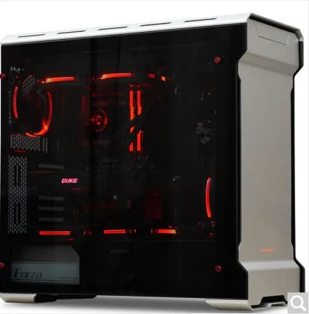 PHANTEKS 515ETG серебристый/черный двусторонний чехол для компьютера из закаленного стекла с водяным охлаждением