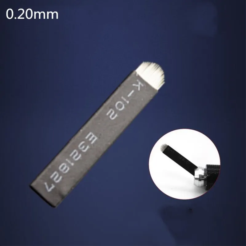 500 шт. микроблейдинговые иглы для татуировок 0 20 мм 18 дюймов|needle blade|eyebrow needletattoo eyebrow