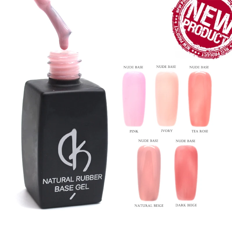 

Latest Natural Rubber Base Gel Nude Color Primer UV Gel Varnish for Nail Art Desgin 12ml Semi permanent Manicure Gellak 5 Colors