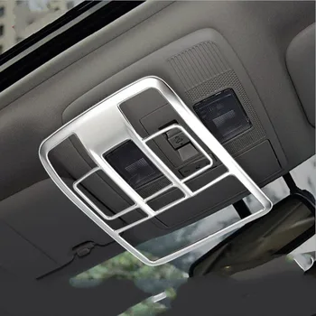 

For Mazda ATENZA 2017 2PCS ABS Chrome Car Front Interior Roof Dome Lamp Reading Light Cover Trim Car Styling Accessories
